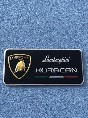 Golden Lamborghini HURACAN Black Murcielago Gallardo LOGO BADGE Emblem
